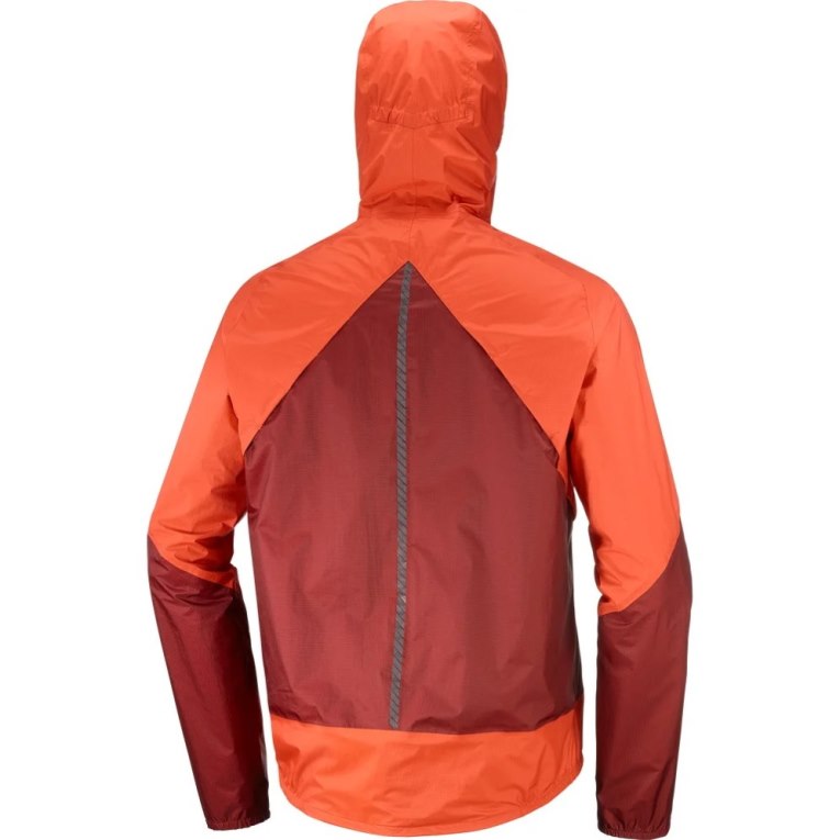 Red Salomon Bonatti Waterproof Men's Shell Jackets | IE FS4901